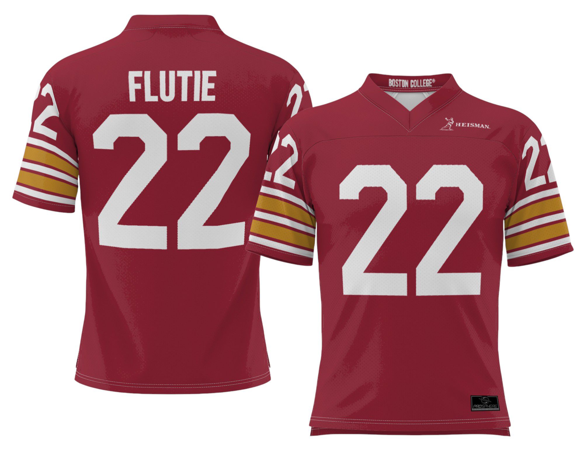 ProSphere Youth Boston College Eagles Doug Flutie #22 Cardinal Sublimated Football Jersey product image