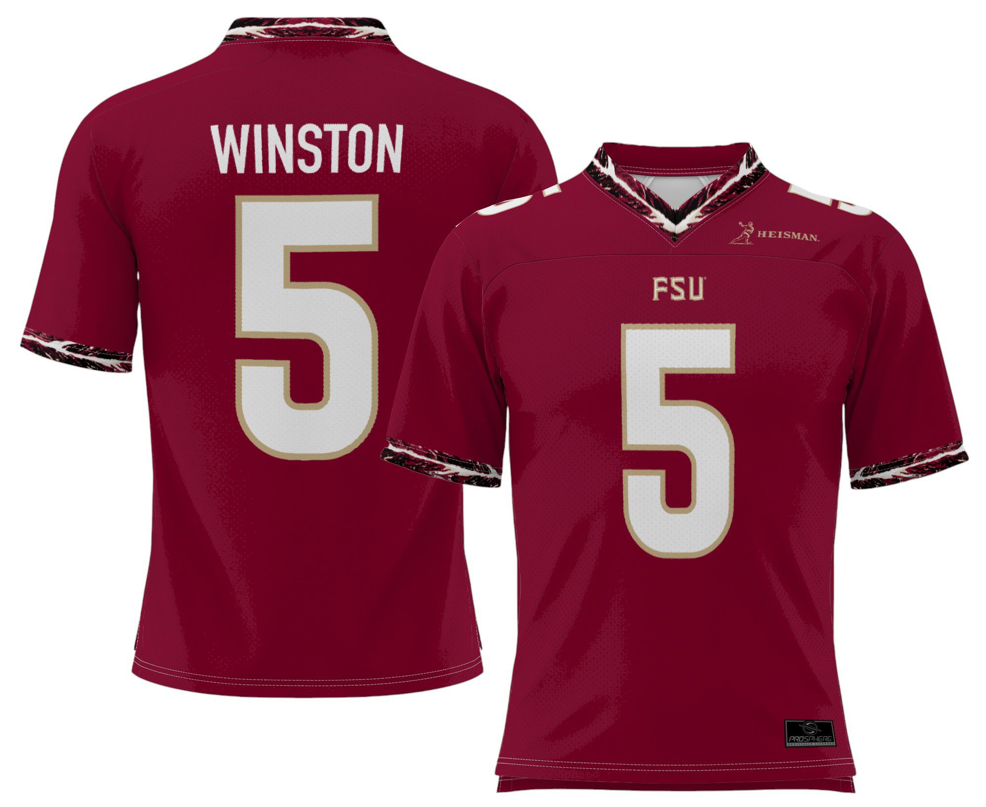 ProSphere Youth Florida State Seminoles Jameis Winston #5 Maroon Heisman Jersey product image