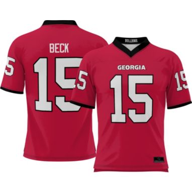 sorry, Prosphere Youth Georgia Bulldogs Carson Beck #15 Red Full-Sublimated Alternate Football Jersey is currently out of stock