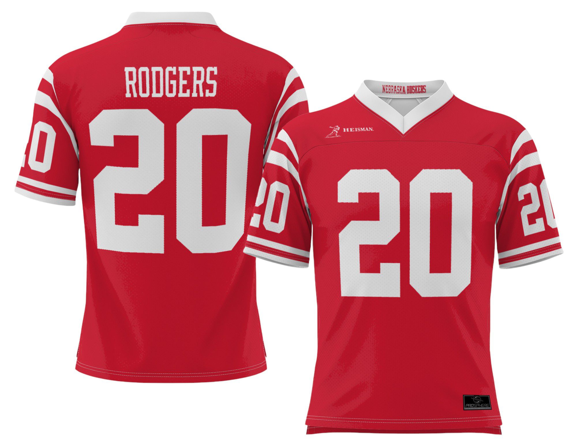 ProSphere Youth Nebraska Cornhuskers Johnny Rodgers #20 Red Heisman Jersey product image