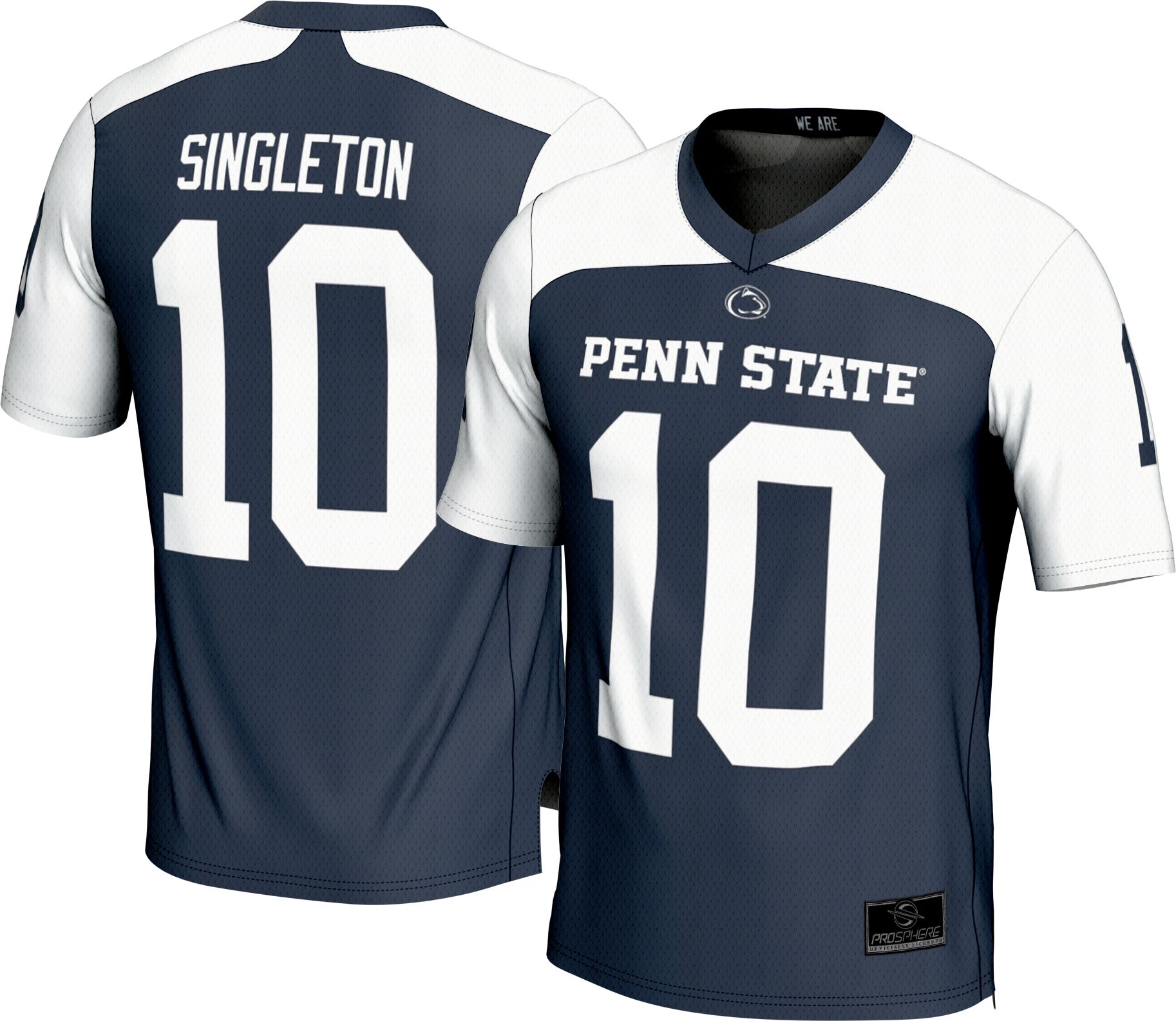 Prosphere Youth Penn State Nittany Lions Nicholas Singleton #10 Blue Full-Sublimated Football Jersey product image