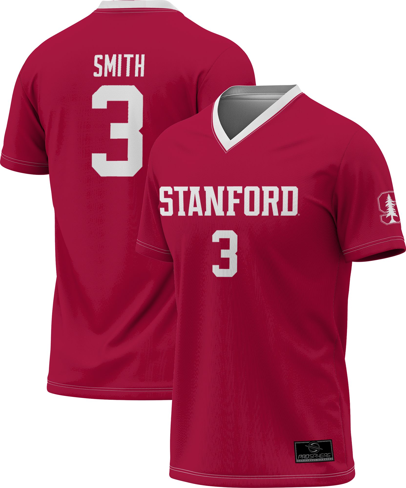 Prosphere Youth Stanford Cardinal #3 Cardinal Sophia Smith Replica Alumni Full Sublimated Soccer Jersey product image