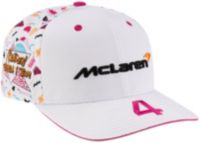 New Era Adult McLaren Racing White Miami Lando Norris #4 9Seventy Stretch Fit Hat