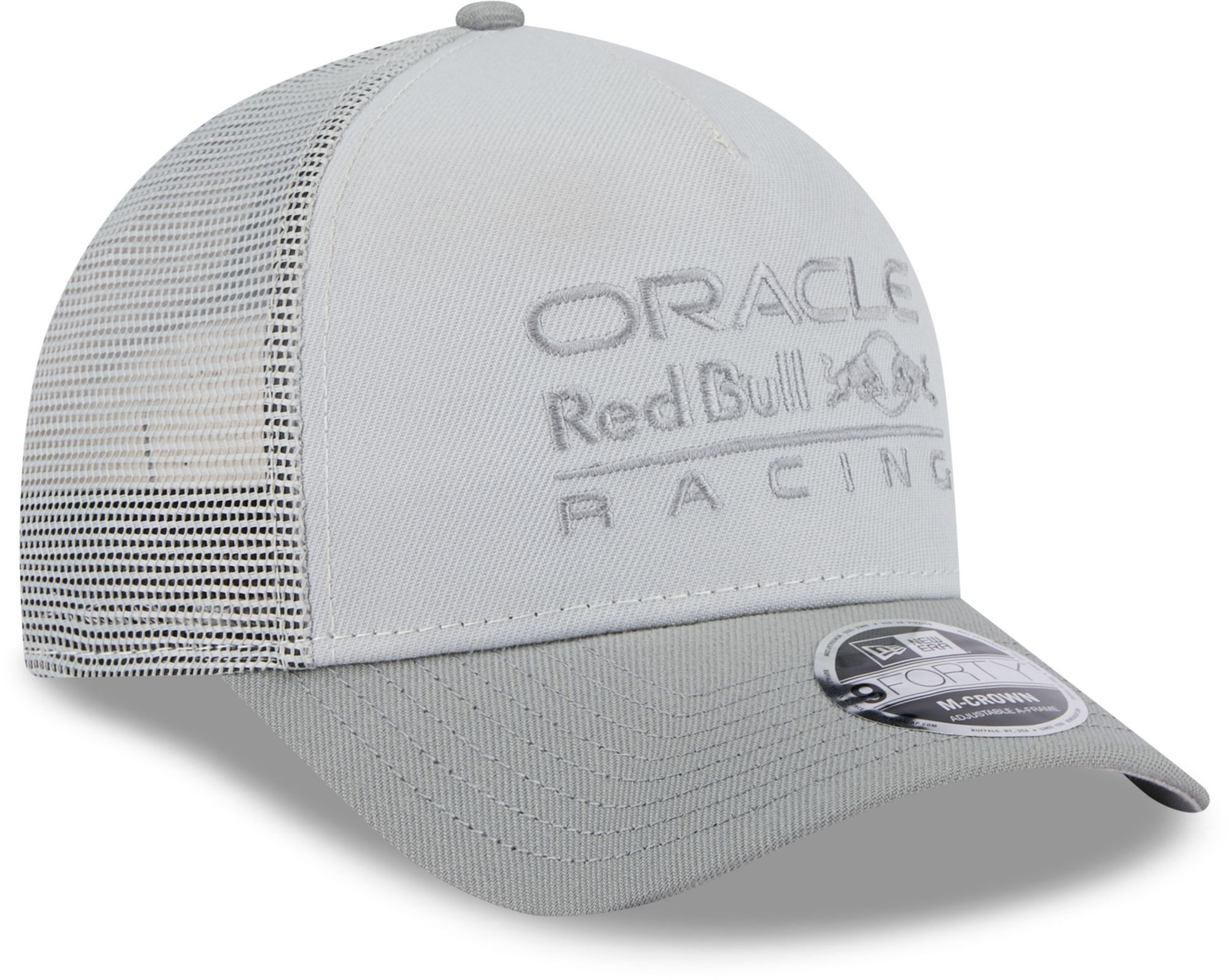 New Era Adult Nascar Red Bull Racing Grey 9Forty Trucker Adjustable Hat product image
