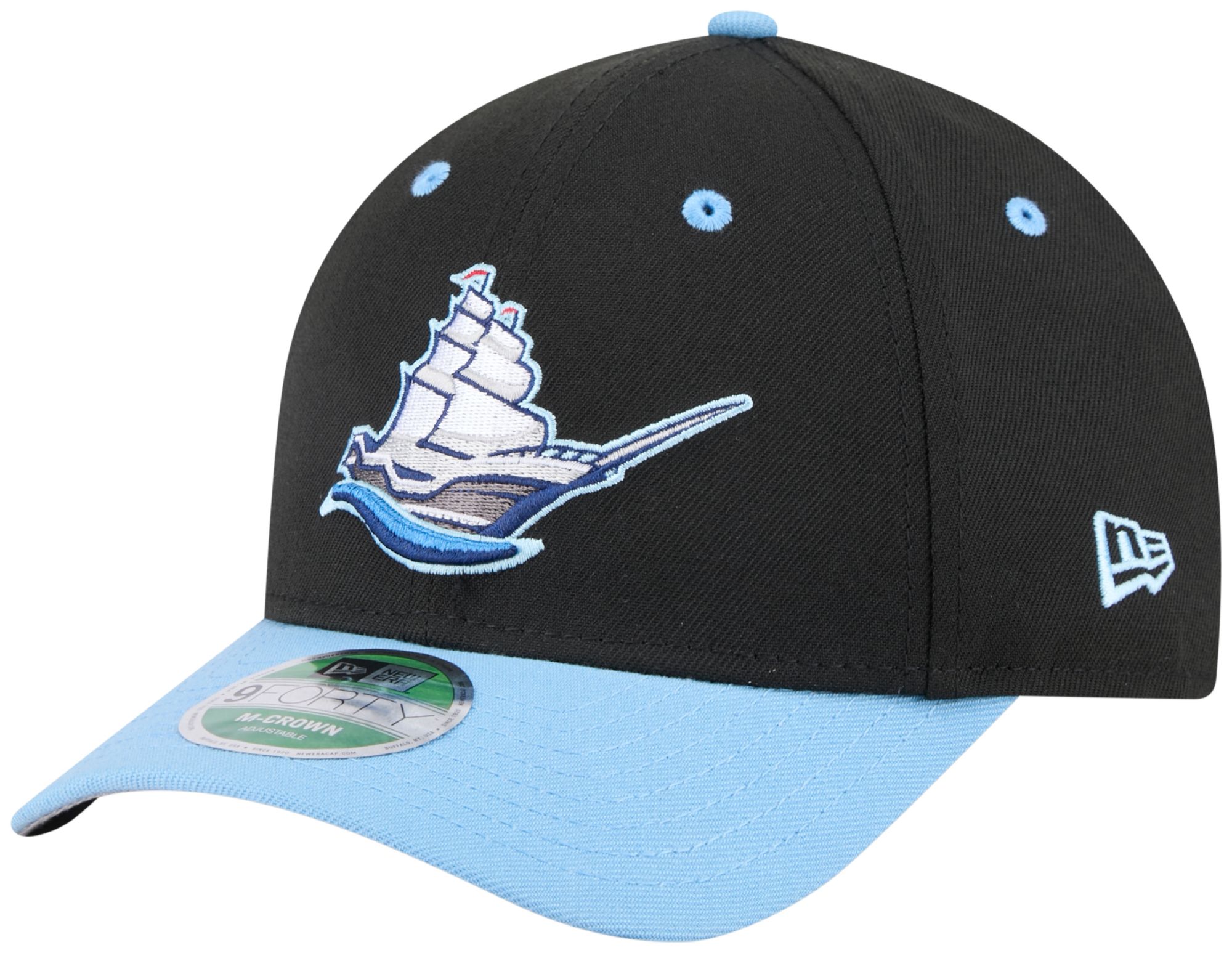New Era Adult Columbus Clippers Black Logo 9Forty Adjustable Hat product image