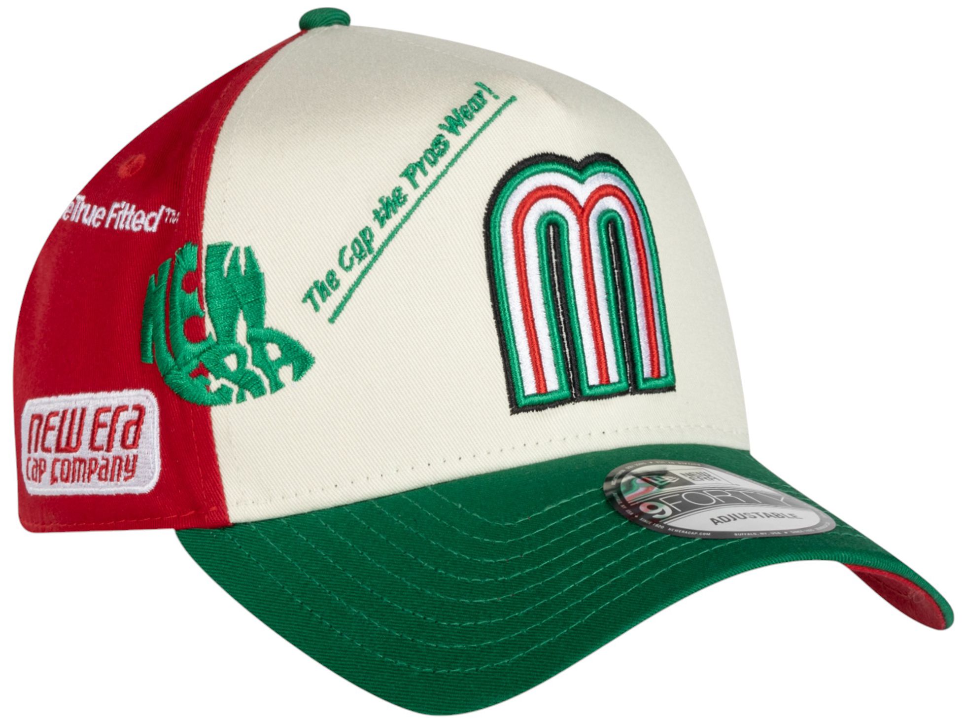New Era Adult Diablos Rojos del México Red 9Forty Anniversary Adjustable A-Frame Hat product image