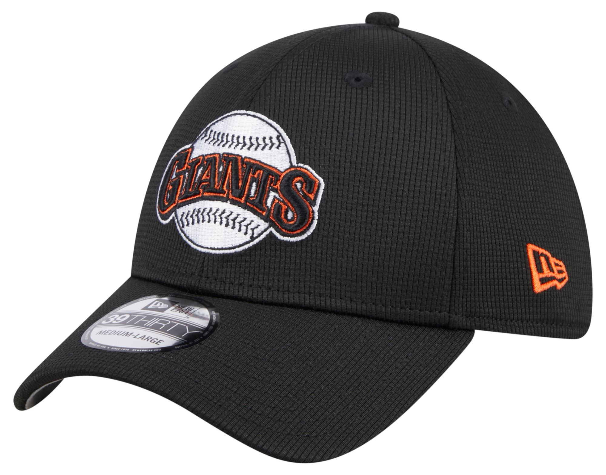 New Era Adult San Francisco Giants Batting Practice Black 39Thirty Stretch Fit Hat product image