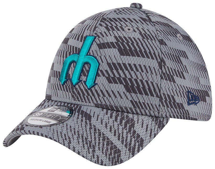 New Era Adult Seattle Mariners Clubhouse Grey 39Thirty Stretch Fit Hat product image