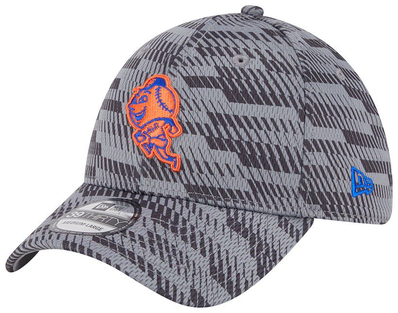 New Era Adult New York Mets Clubhouse Grey 39Thirty Stretch Fit Hat product image