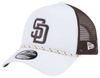 New EraSan Diego Padres White 9Forty Court Trucker Adjustable