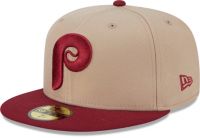 New Era Philadelphia Phillies Brown Evergreen Cooperstown 59Fifty Fitted Hat