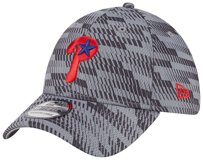 New Era Adult Philadelphia Phillies Clubhouse Grey 39Thirty Stretch Fit Hat product image
