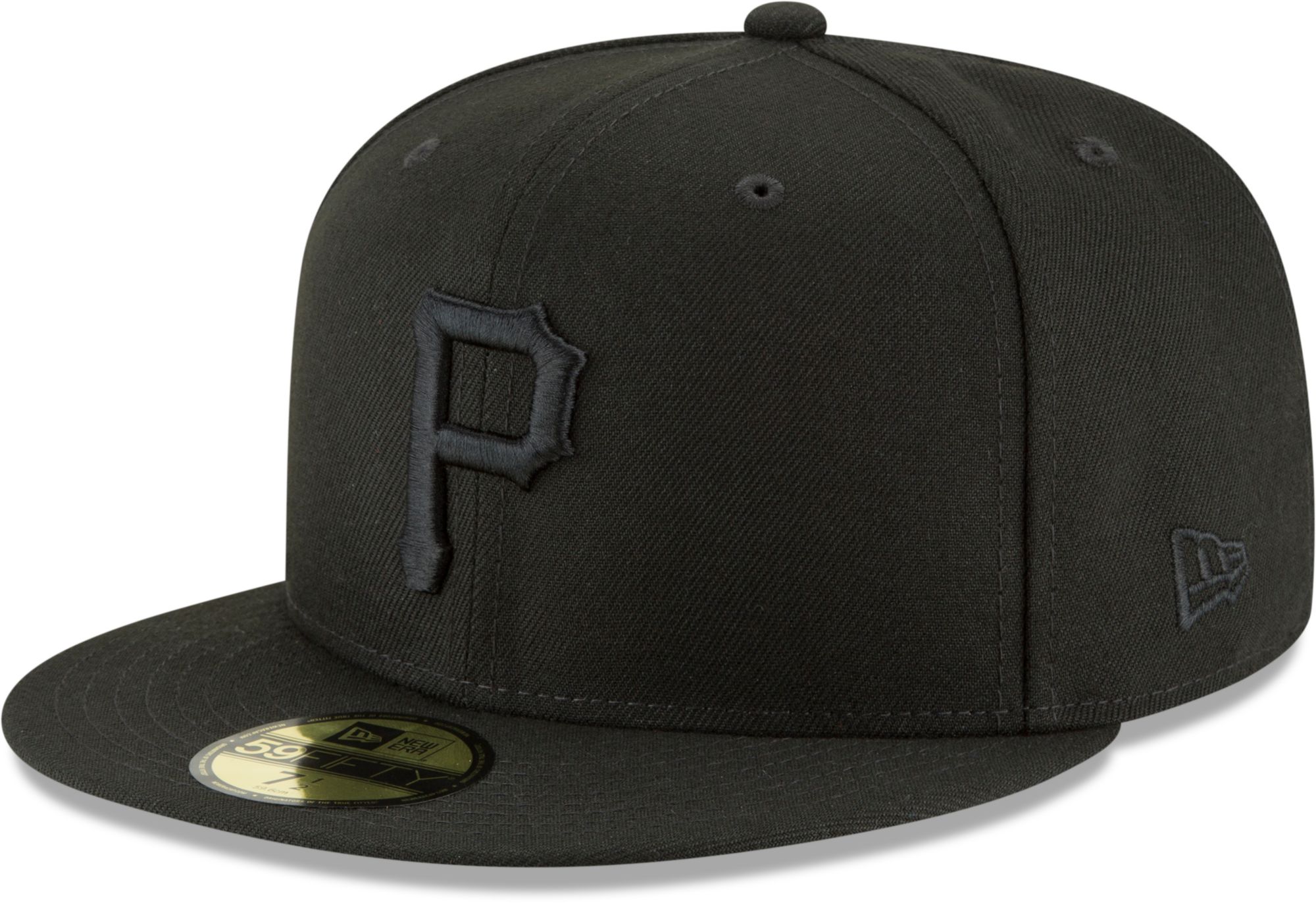 New Era Adult Pittsburgh Pirates Black 59Fifty Fitted Hat product image