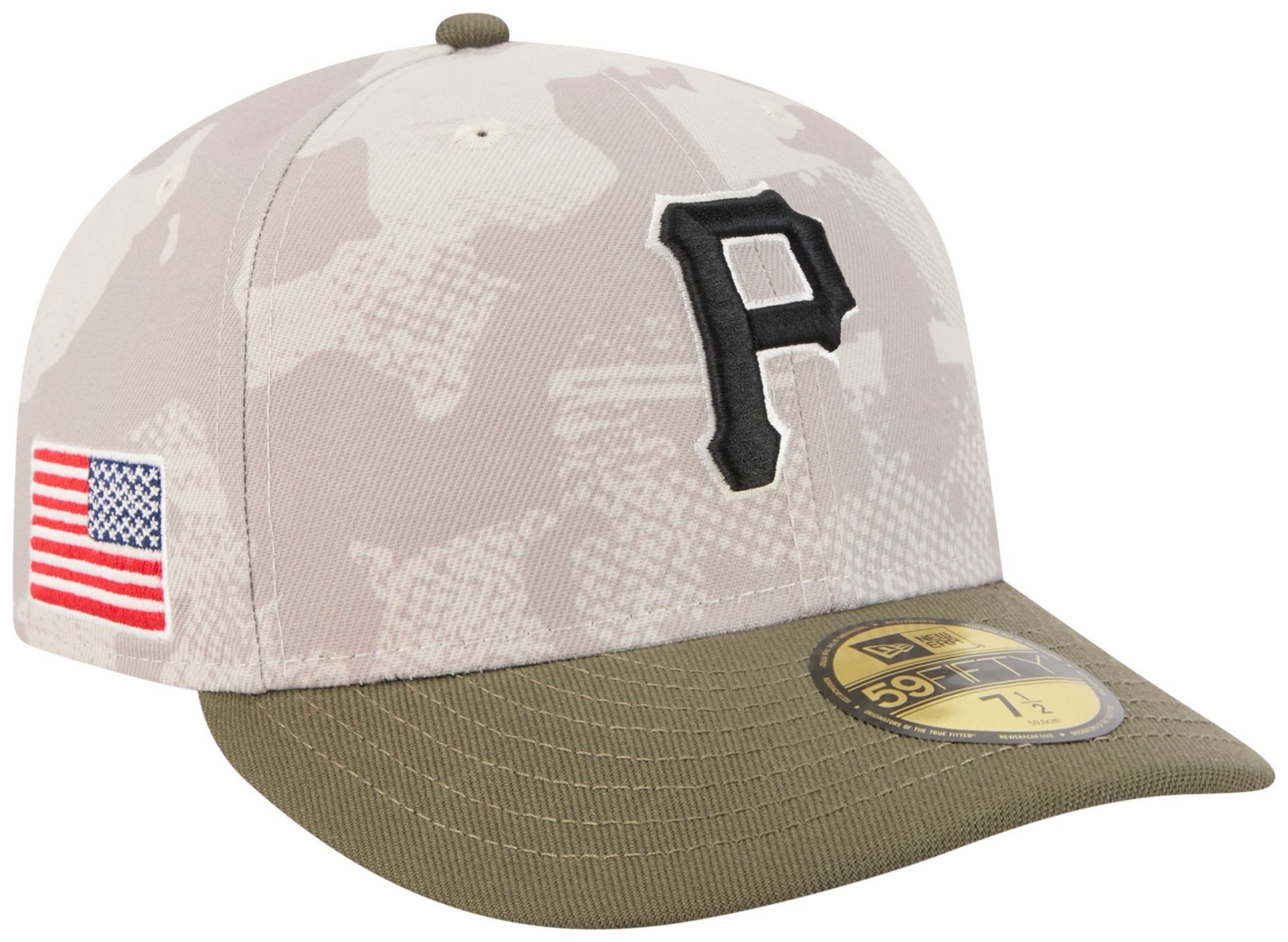New Era Adult Pittsburgh Pirates Khaki Armed Forces Day 2025 59Fifty Fitted Hat product image
