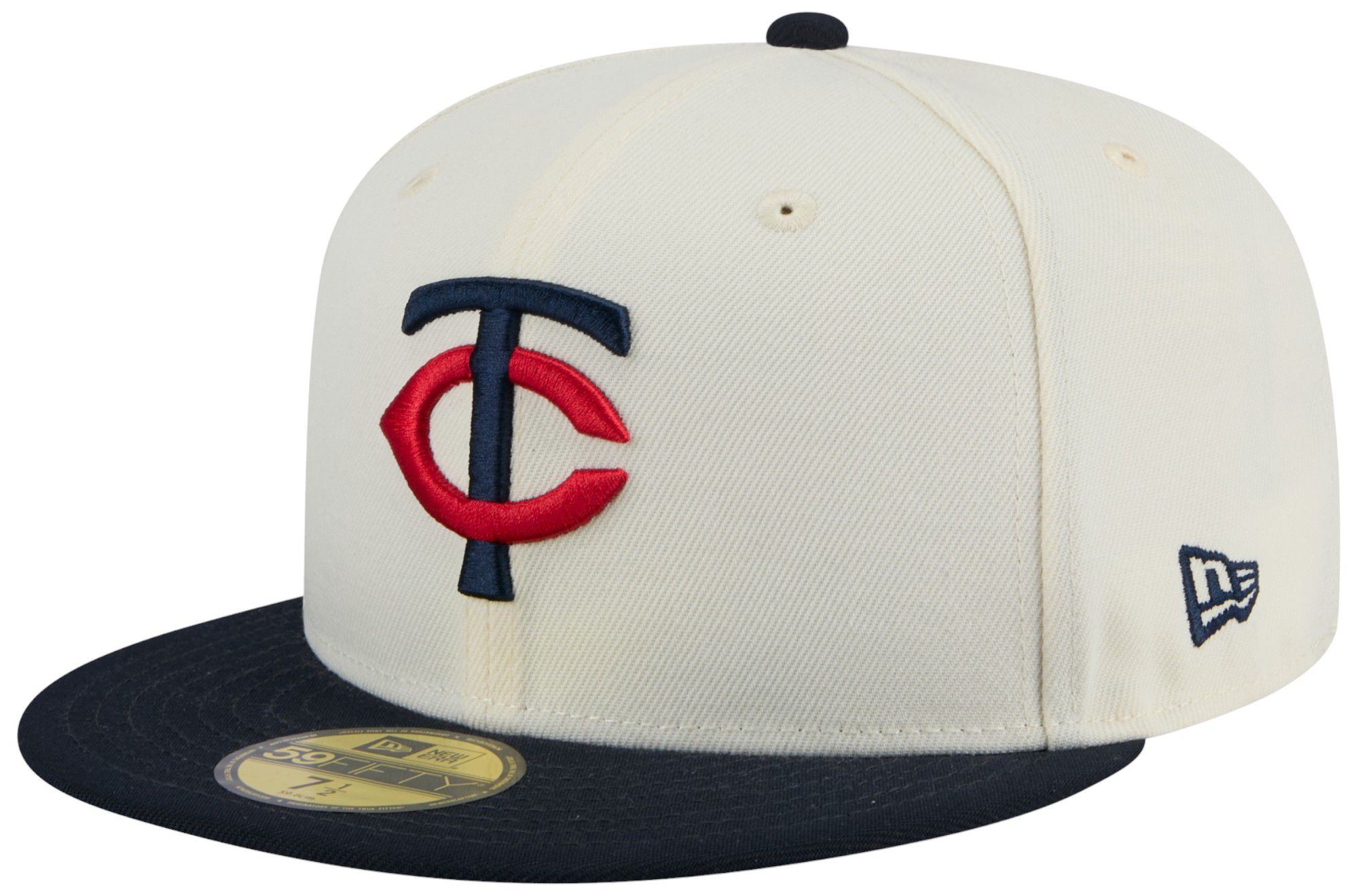 New Era Adult Minnesota Twins White Evergreen 59Fifty Fitted Hat product image