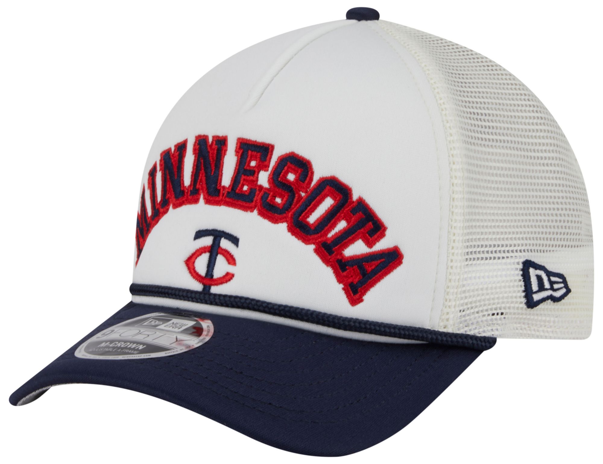New Era Adult Minnesota Twins White Arch Glitz 9Forty Adjustable Hat product image