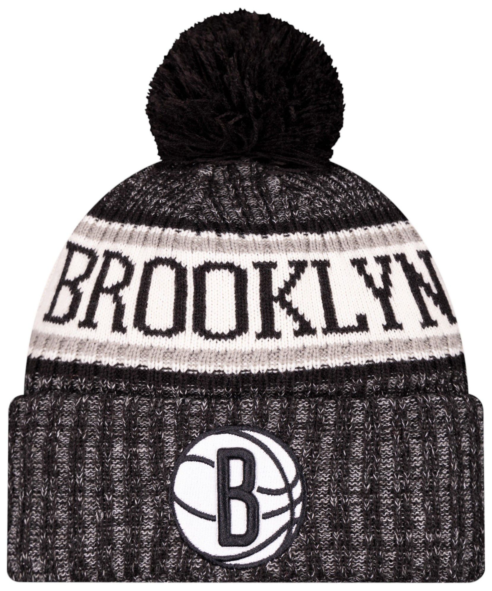 New Era Adult Brooklyn Nets Black Sport Knit Beanie product image