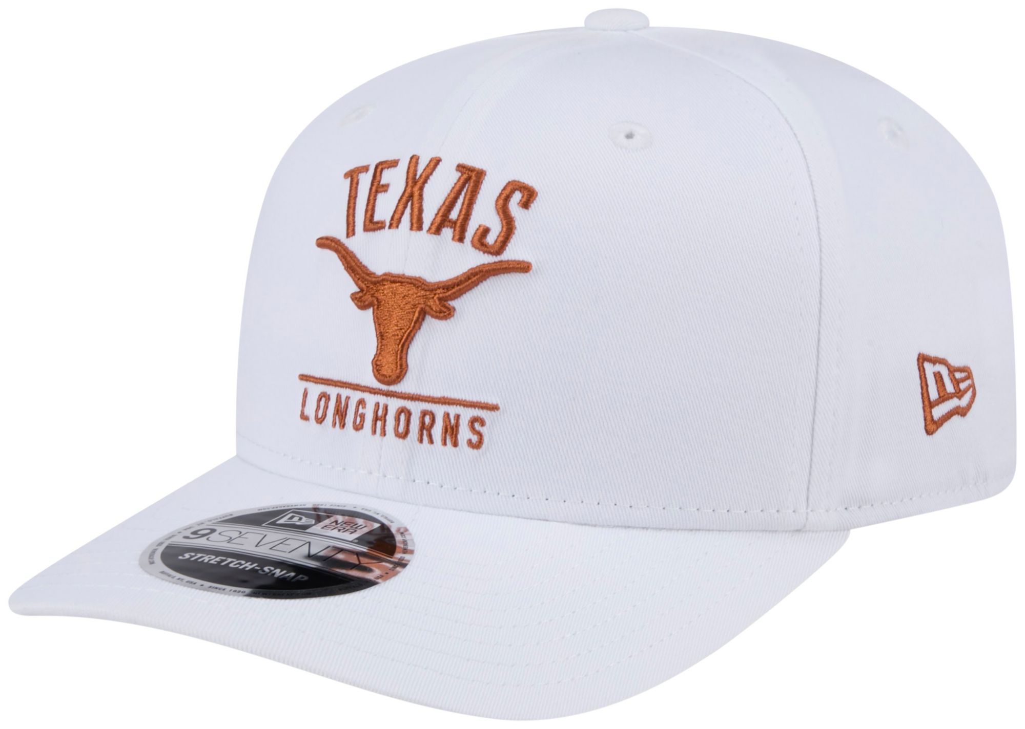 New Era Adult Texas Longhorns White 970 Adjustable Stretch-Snap Hat product image
