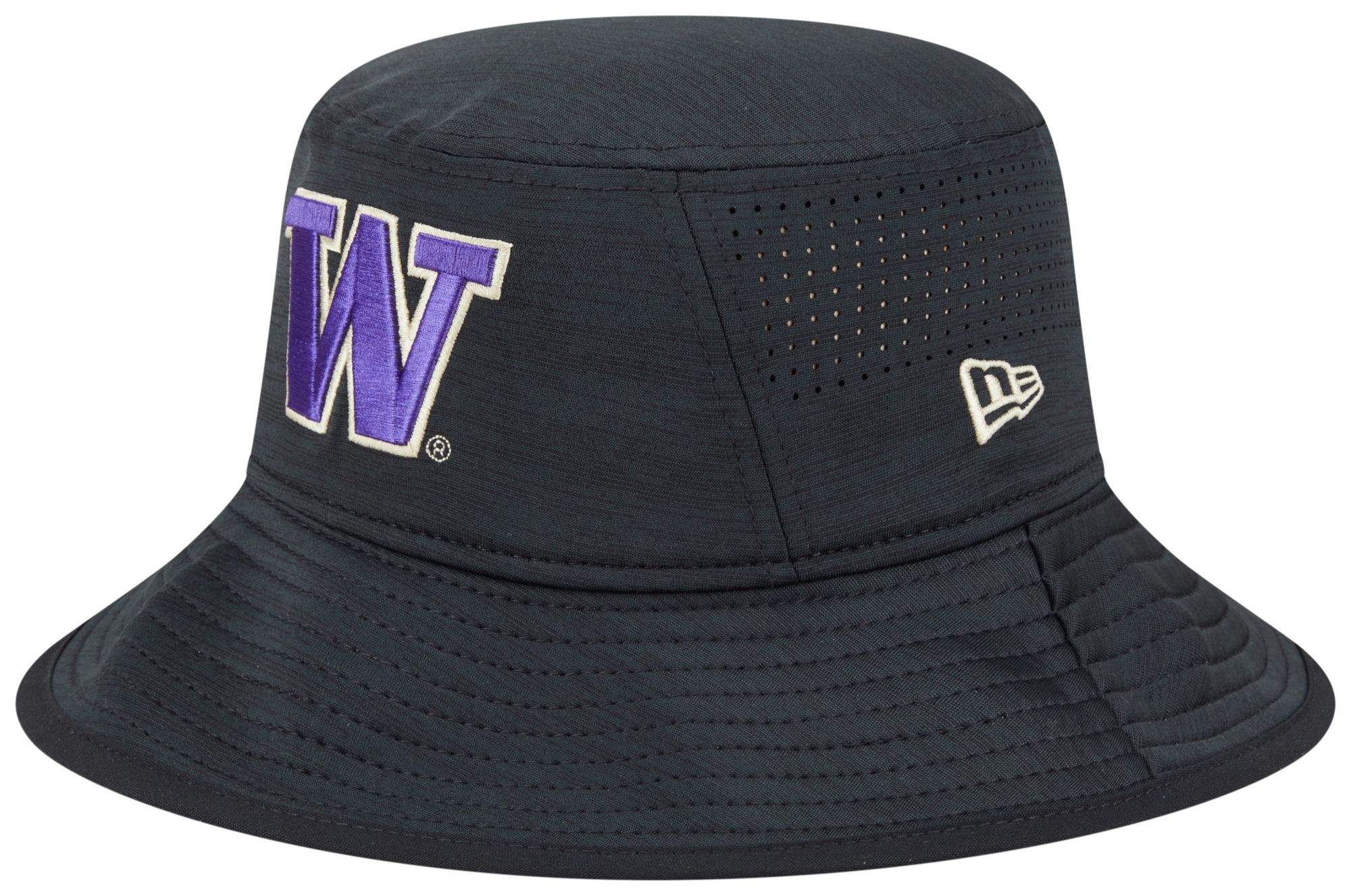 New Era Adult Washington Huskies Black Digi Bucket Hat product image
