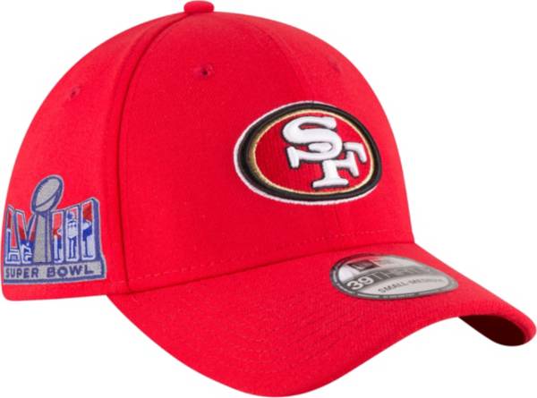 New Era Adult 2024 Super Bowl LVIII Bound San Francisco 49ers Side Patch  39Thirty Stretch Fit Hat