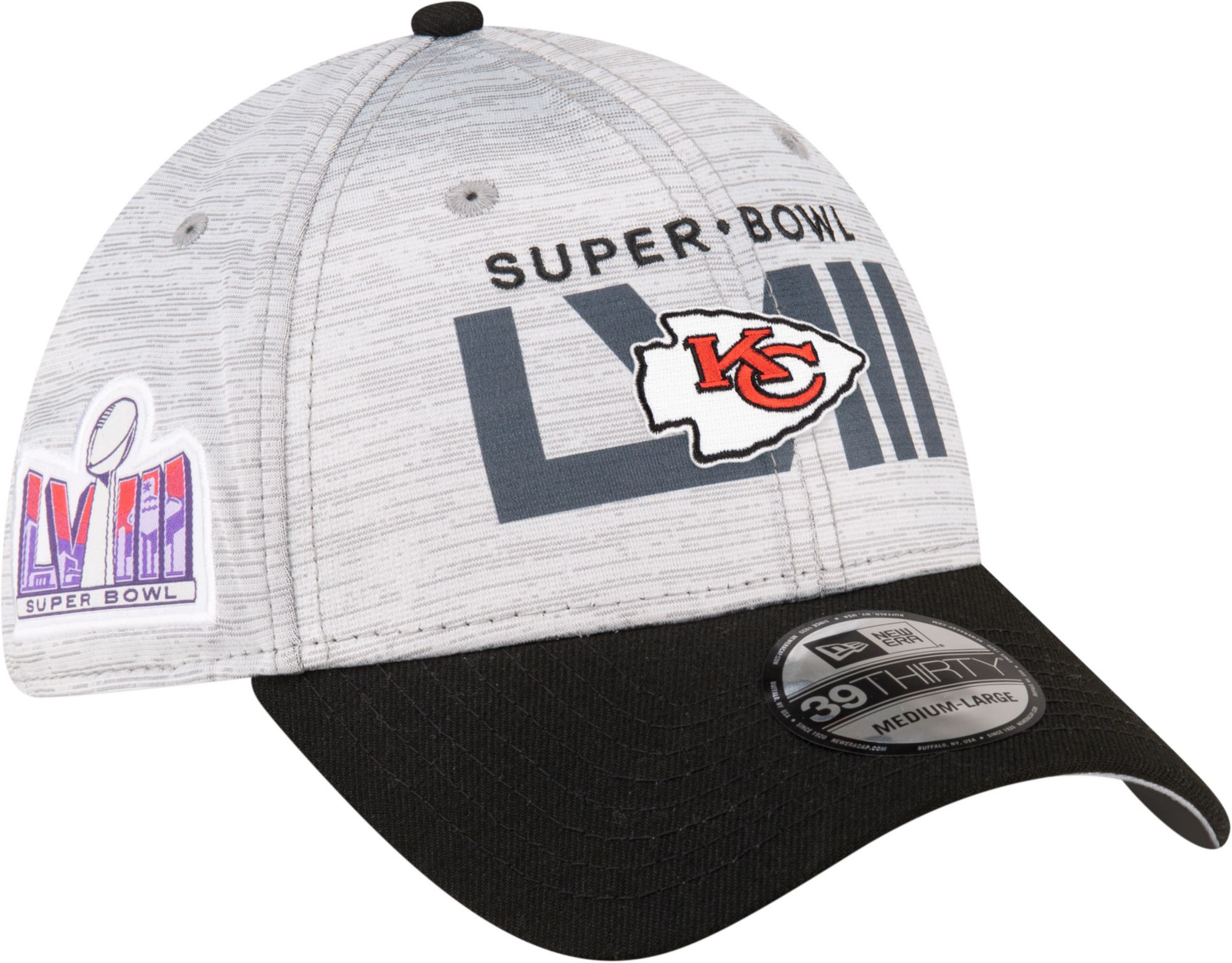 New Era Adult 2024 Super Bowl LVIII Bound Kansas City Chiefs Participant 39Thirty Stretch Fit Hat