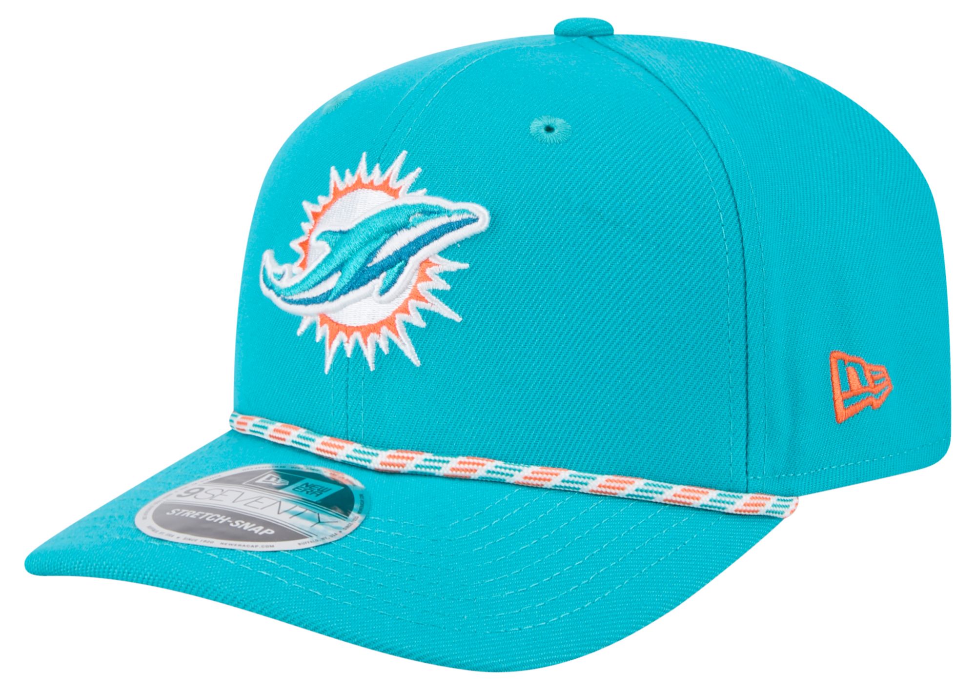 New Era Adult Miami Dolphins Aqua Rope 9Seventy Adjustable Hat product image