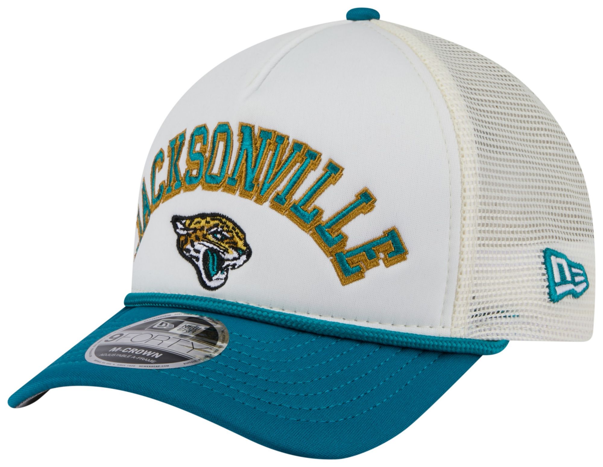 New Era Adult Jacksonville Jaguars Chrome Arch 9Forty Adjustable Hat product image