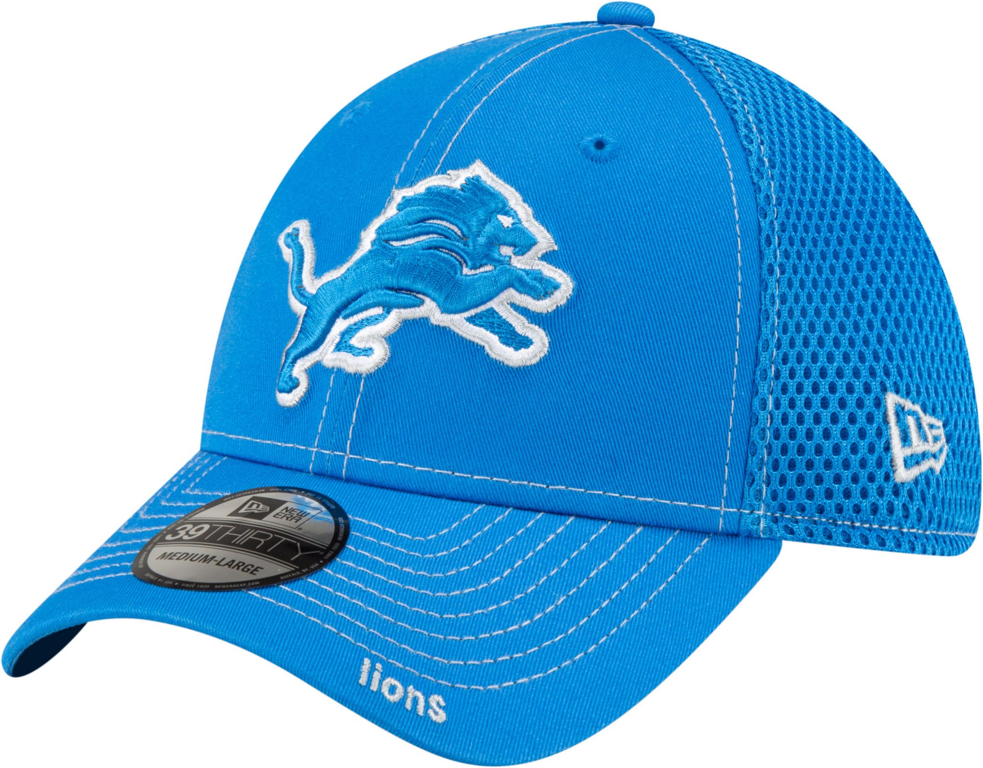 New Era Men's Detroit Lions Neo 39Thirty Blue Stretch Fit Hat product image