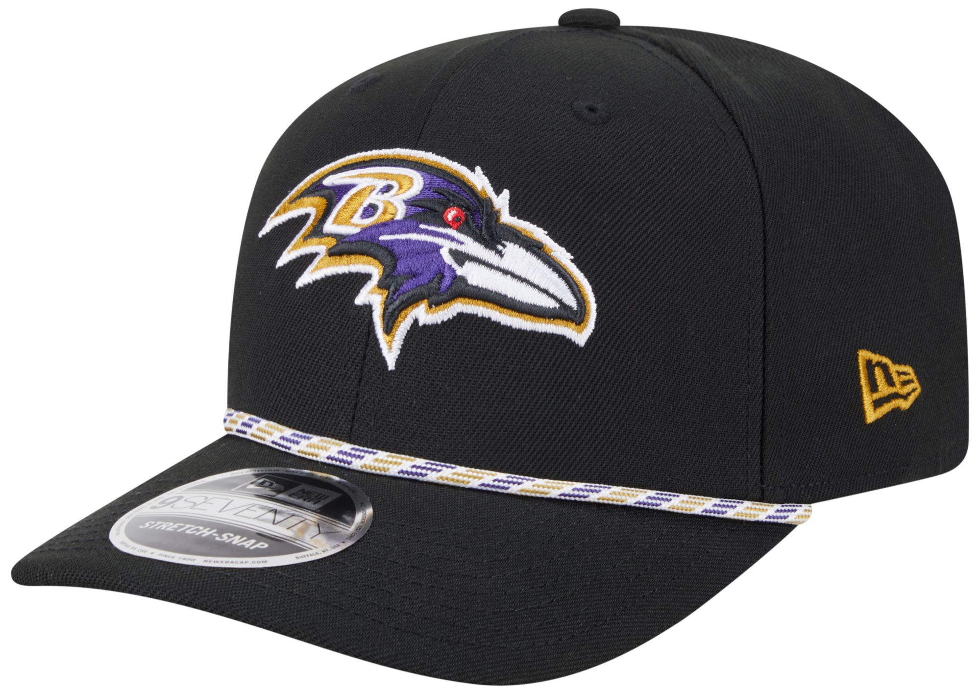 New Era Adult Baltimore Ravens Black Rope 9Seventy Adjustable Hat product image