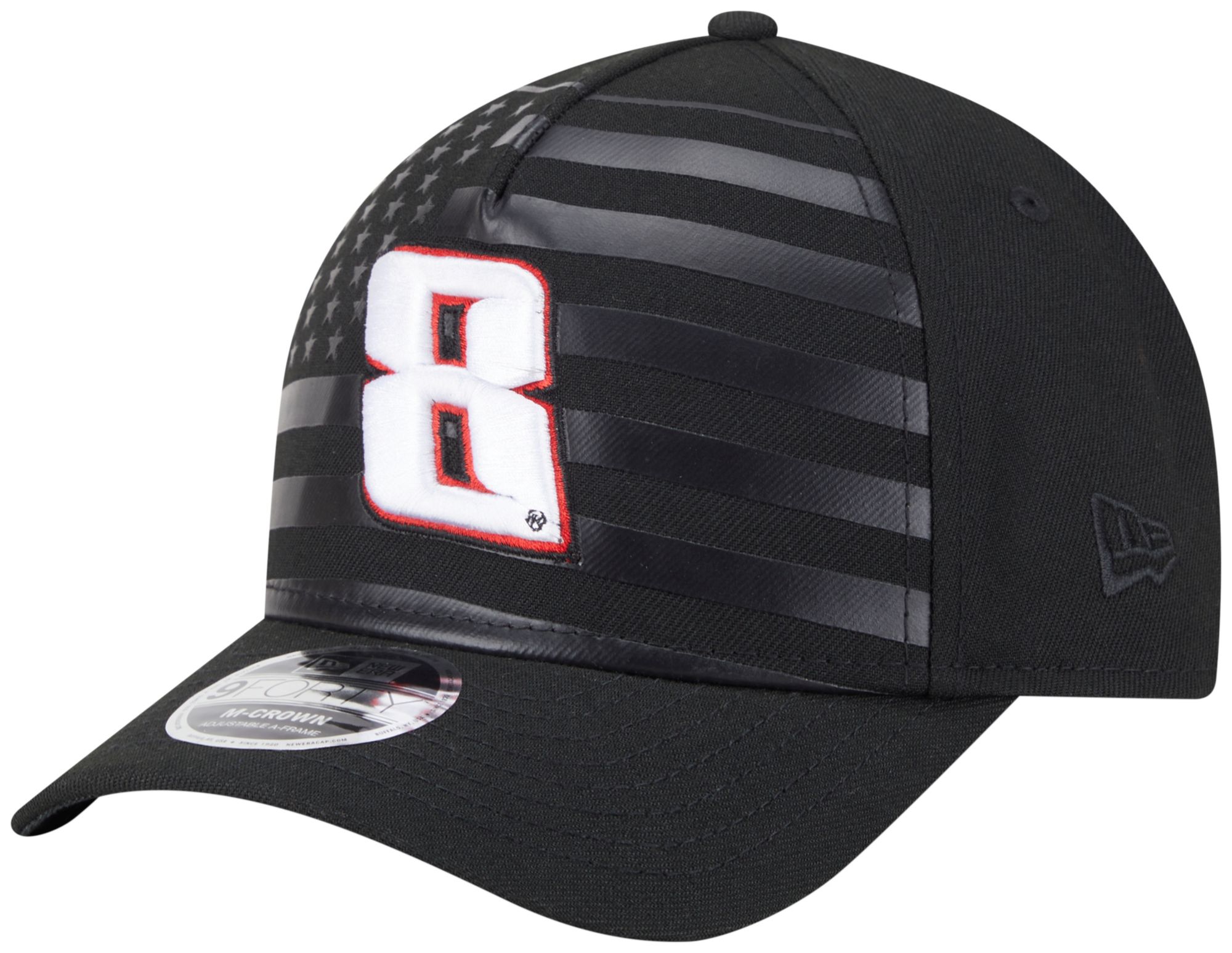 New Era Adult Kyle Busch Black Flag 9Forty Adjustable Hat product image