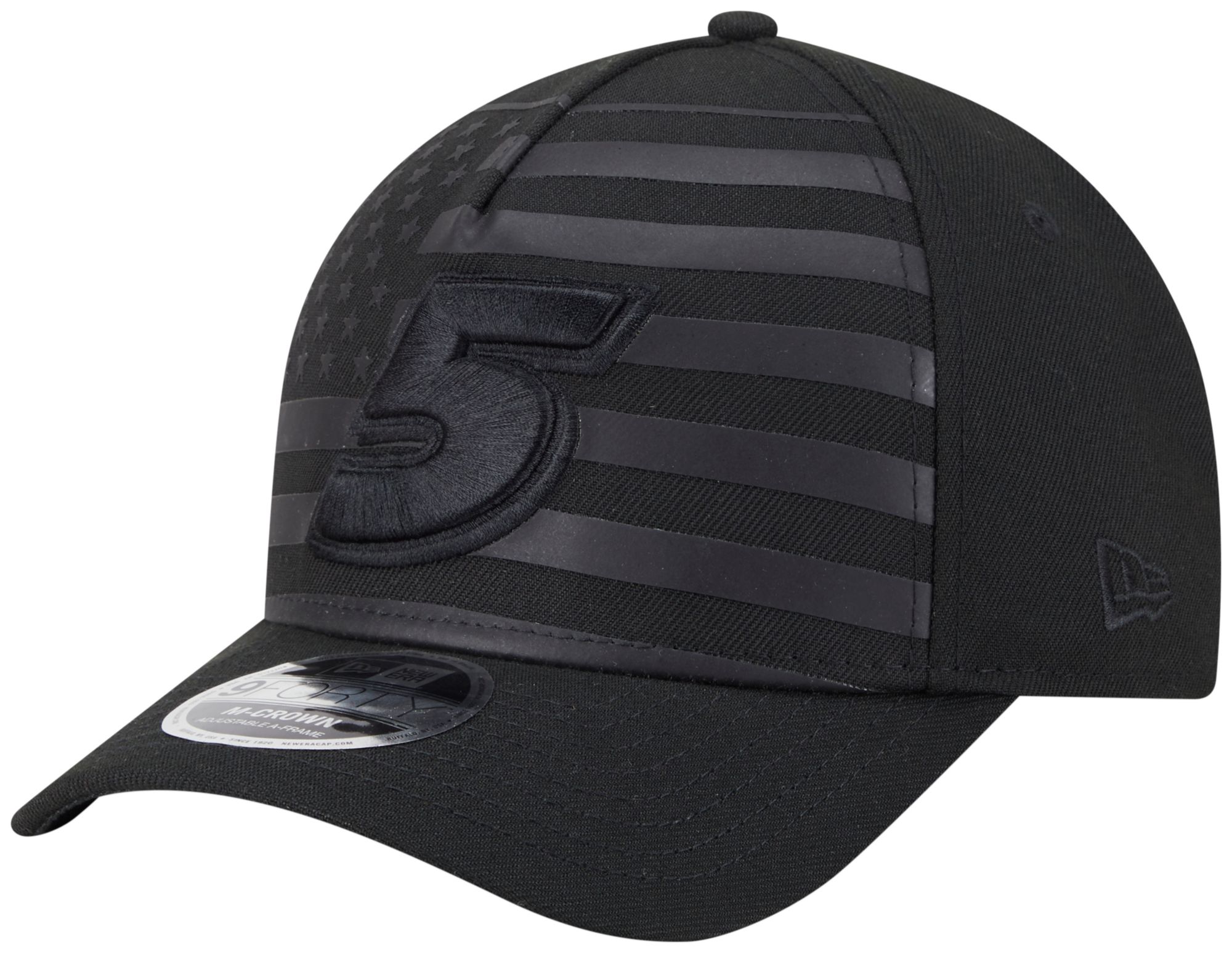 New Era Adult Kyle Larson Black Flag 9Forty Adjustable Hat product image
