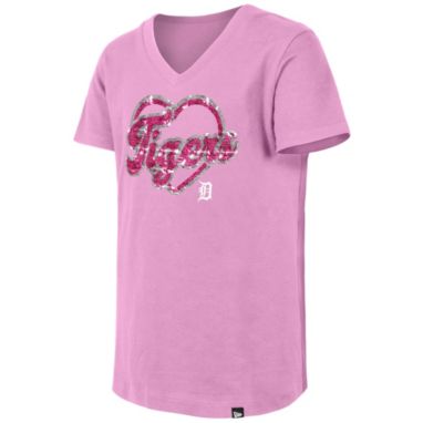 sorry, New Era Girls' Detroit Tigers Pink Sequin T-Shirt is currently out of stock