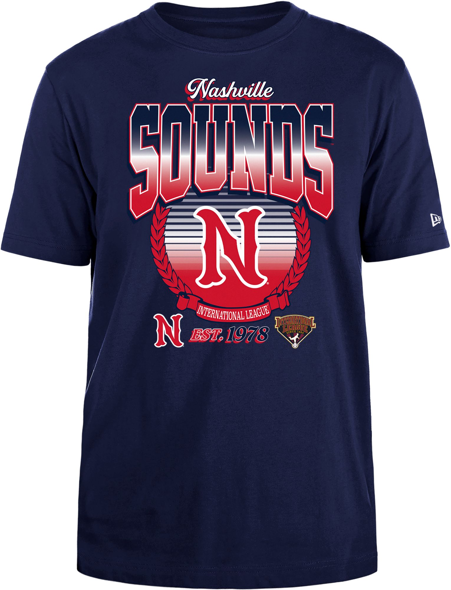 New Era Men's Nashville Sounds Navy Logo T-Shirt product image
