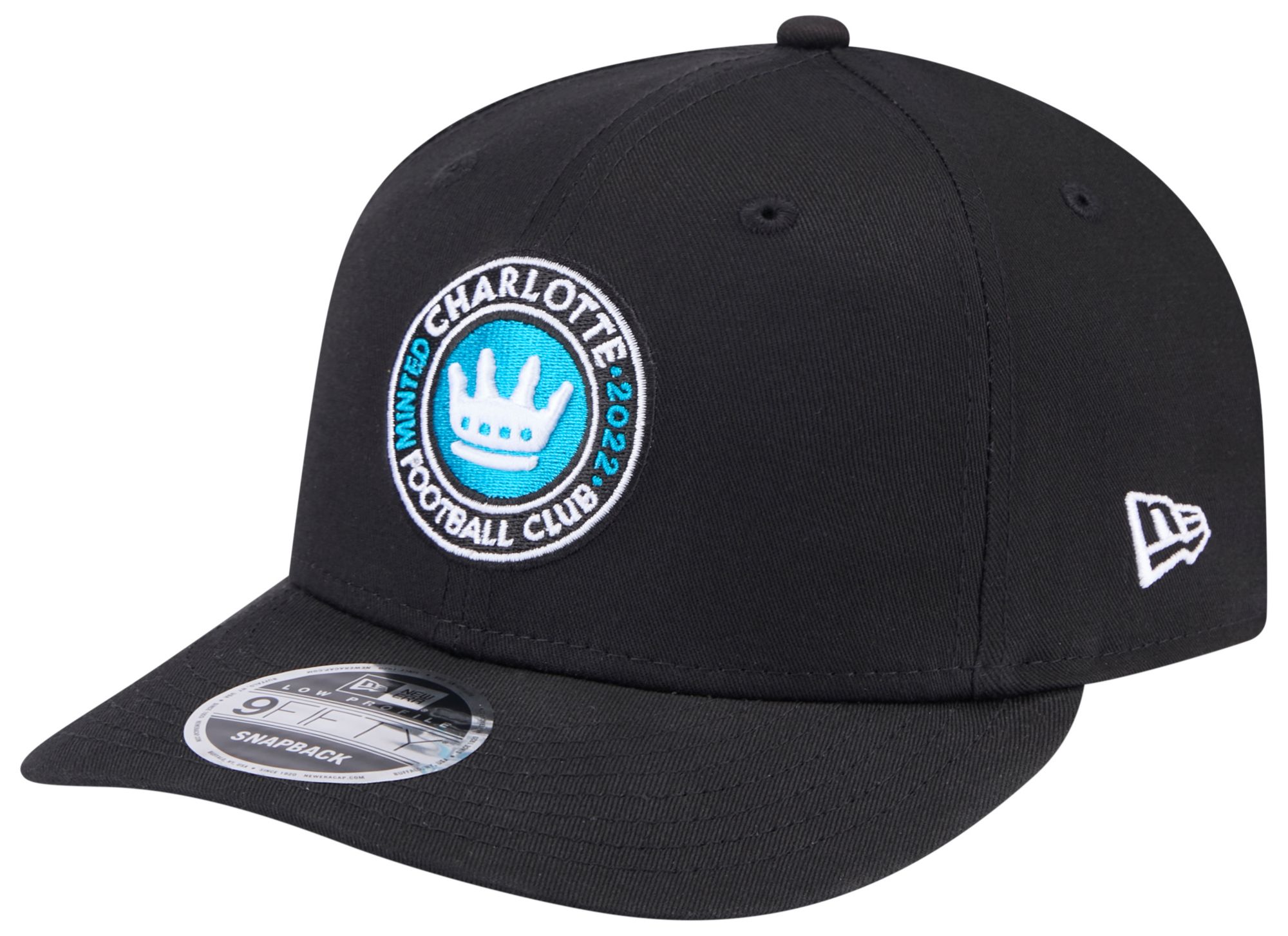 New Era Adult Charlotte FC Core Logo 9Fifty Black Low Profile Fitted Hat product image