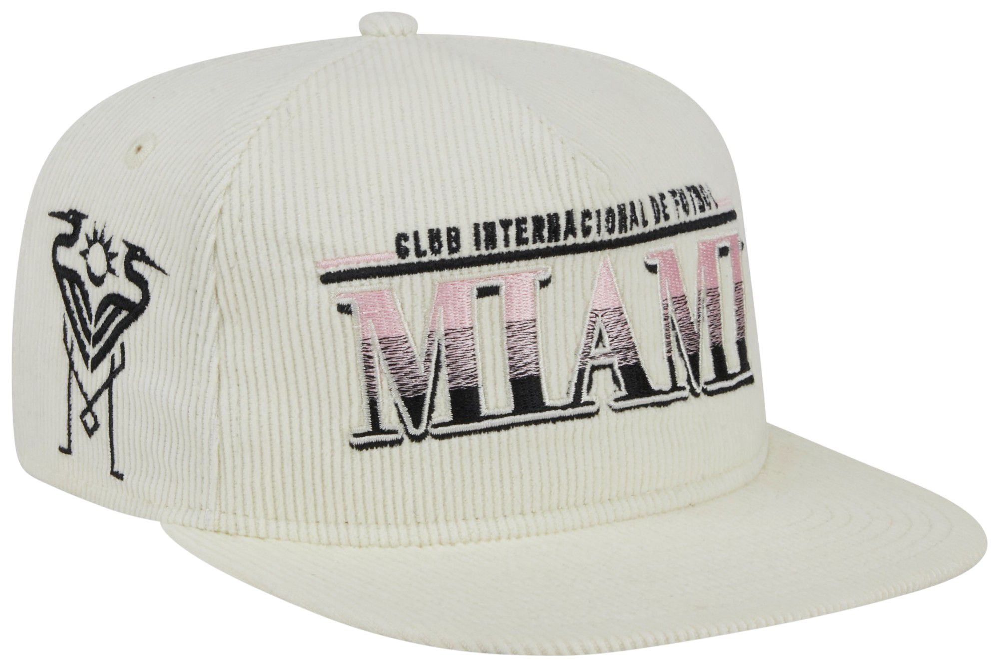 New Era Adult Inter Miami CF 2024 Golfer Rope Off White Adjustable Hat product image