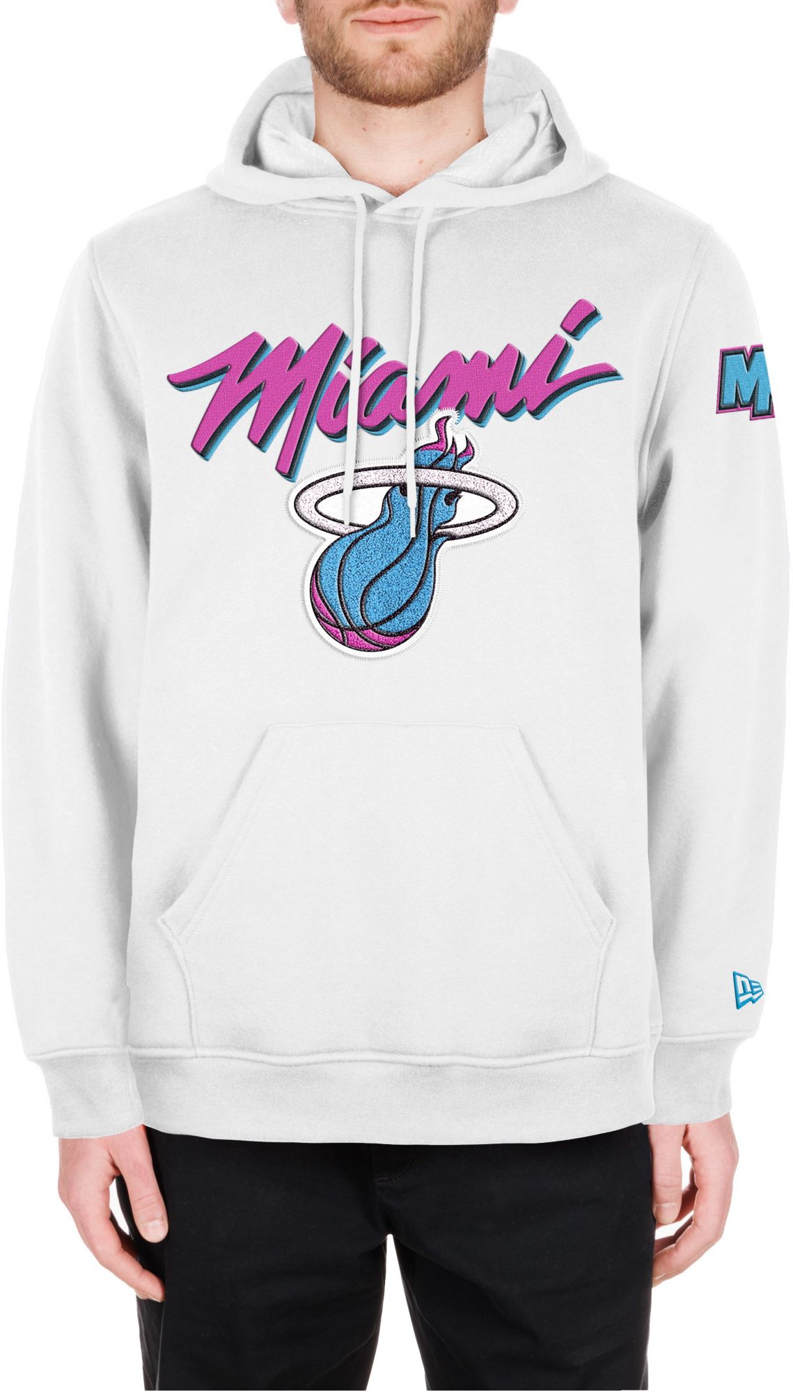 New Era Adult 2024-25 City Edition Vice Miami Heat Embroidered Hoodie product image