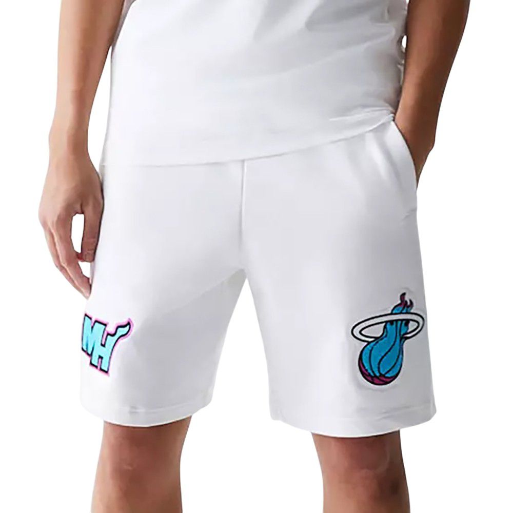 New Era Adult 2024-25 City Edition Vice Miami Heat White Basketball Shorts product image