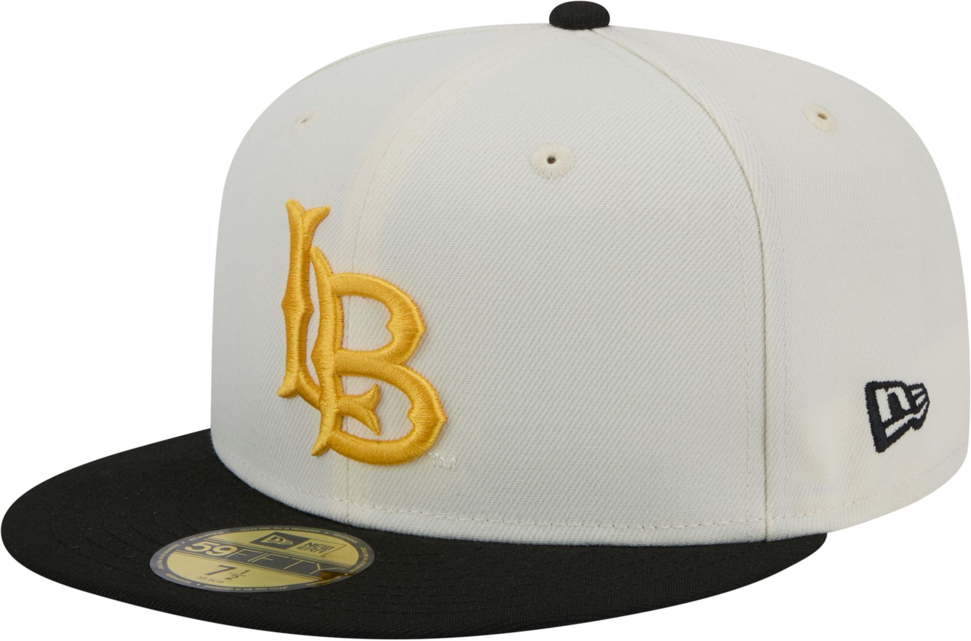 New Era Men's Long Beach State 49ers White 59Fifty Fitted Hat product image