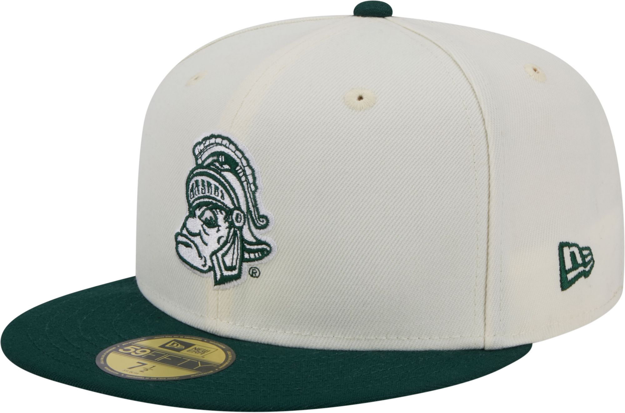 New Era Men's Michigan State Spartans White 59Fifty Fitted Hat product image