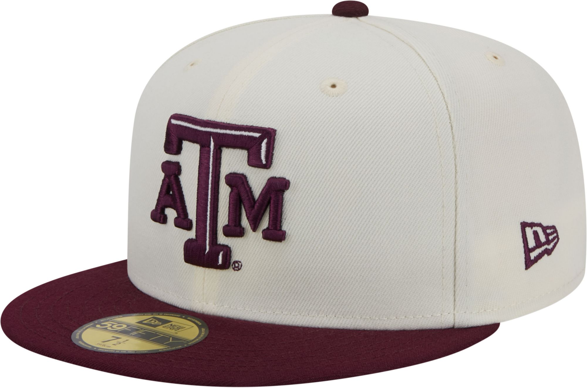 New Era Men's Texas A&M Aggies White 59Fifty Fitted Hat product image