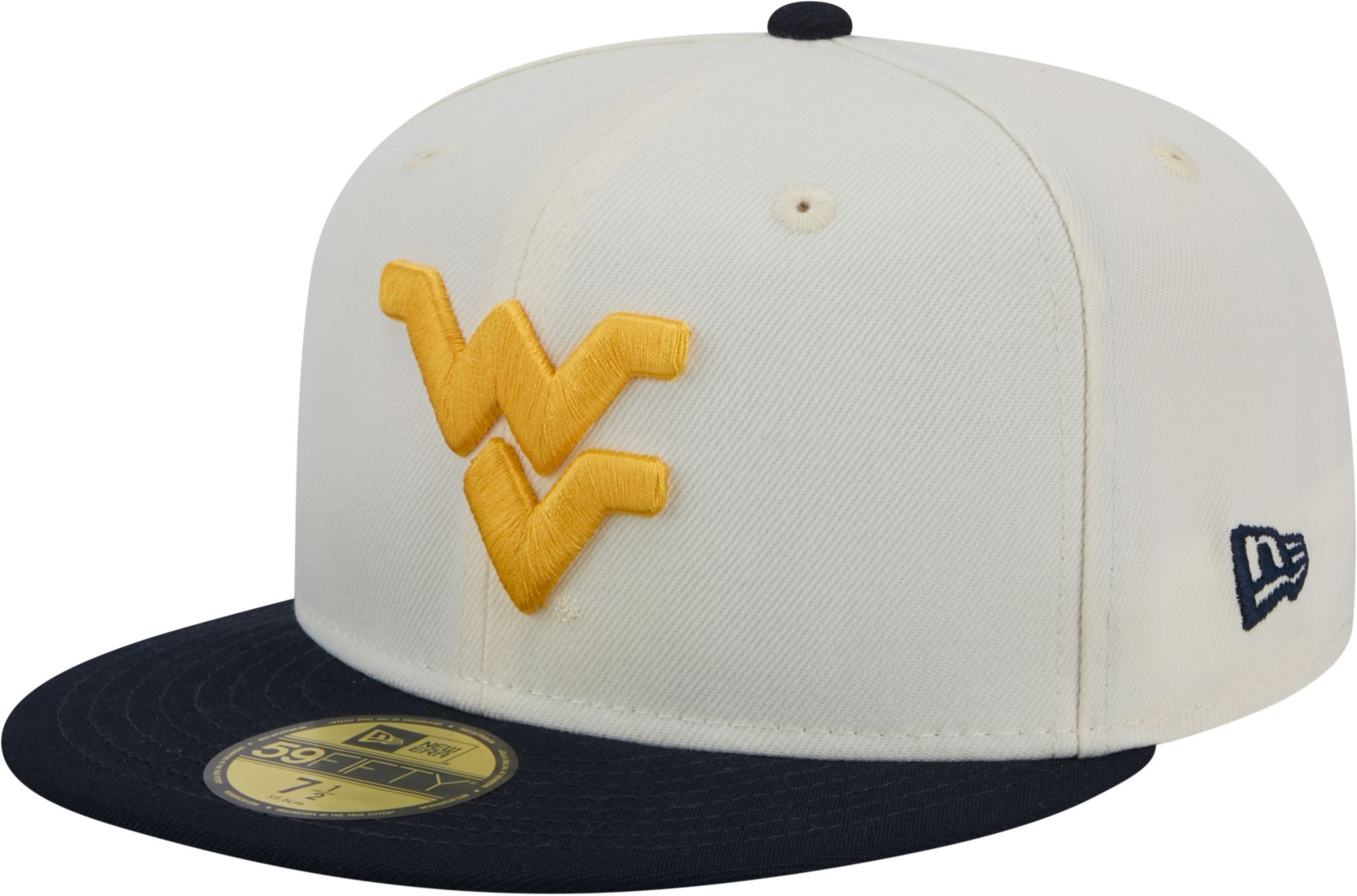 New Era Men's West Virginia Mountaineers White 59Fifty Fitted Hat product image