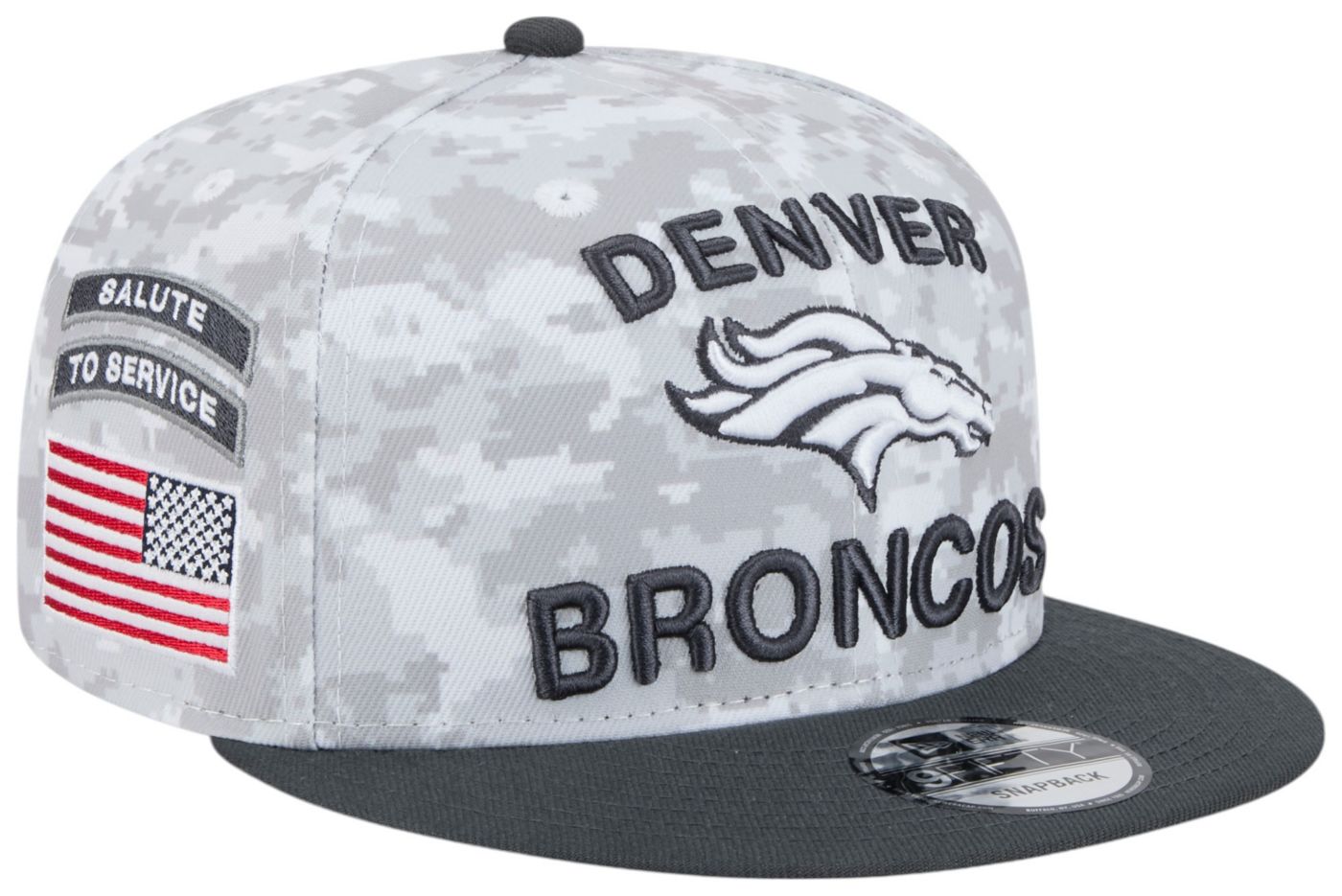 New Era Adult Denver Broncos Salute to Service 2024 Arctic Camo 9Fifty Adjustable Hat Dick s Sporting Goods