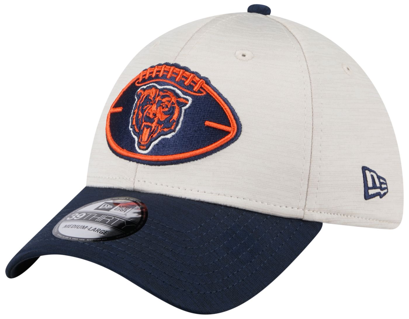 New Era Men s Chicago Bears Sideline Historic Throwback Orange 39Thirty Stretch Fit Hat Dick s Sporting Goods