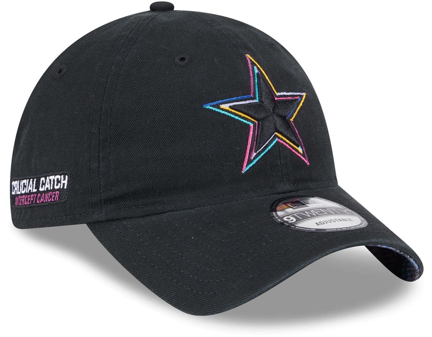 New Era Adult Dallas Cowboys Crucial Catch 2024 Black Plaid 9Twenty Adjustable Hat Dick s Sporting Goods