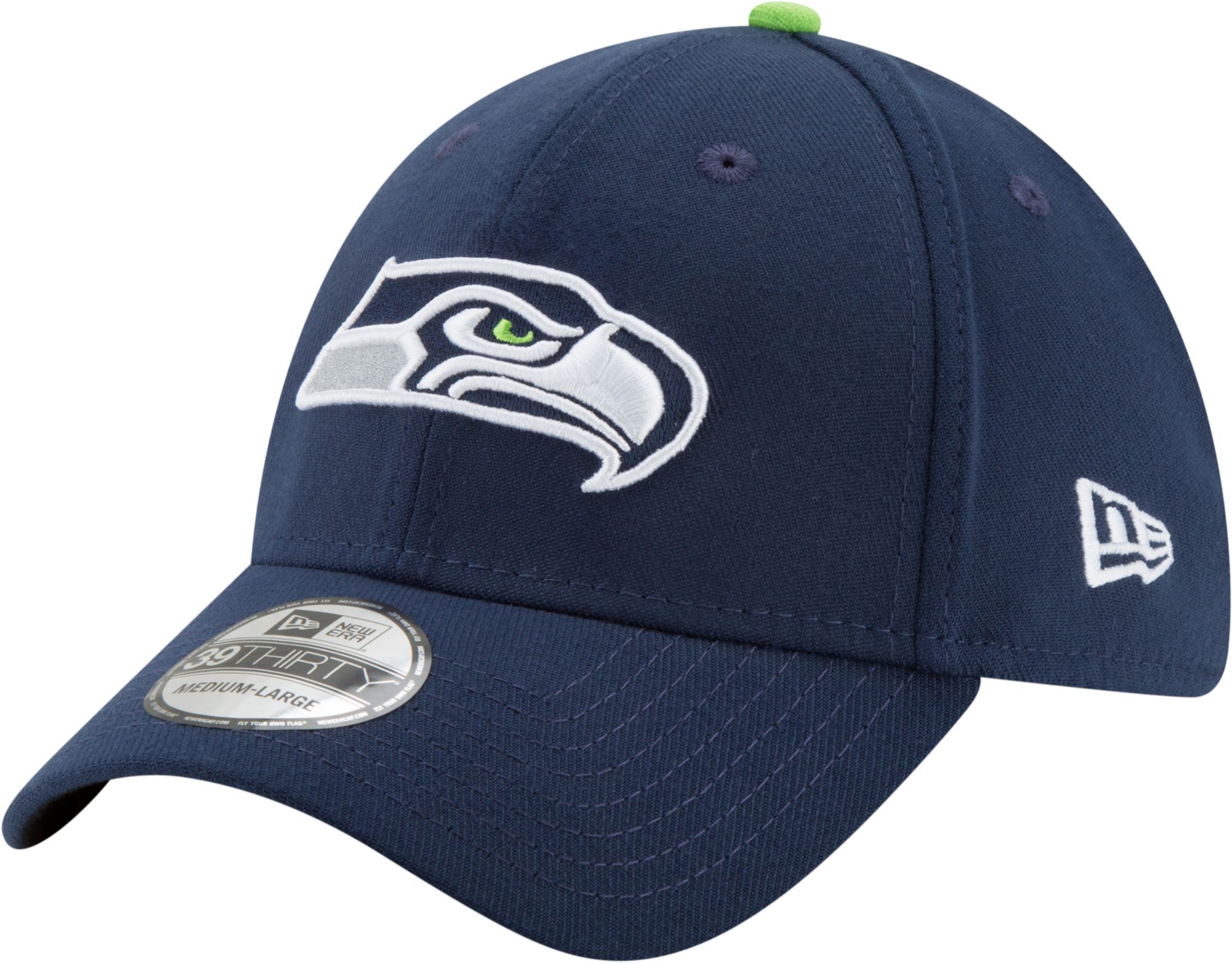 New Era Men's Seattle Seahawks Team Classic 39Thirty Navy Stretch Fit Hat product image