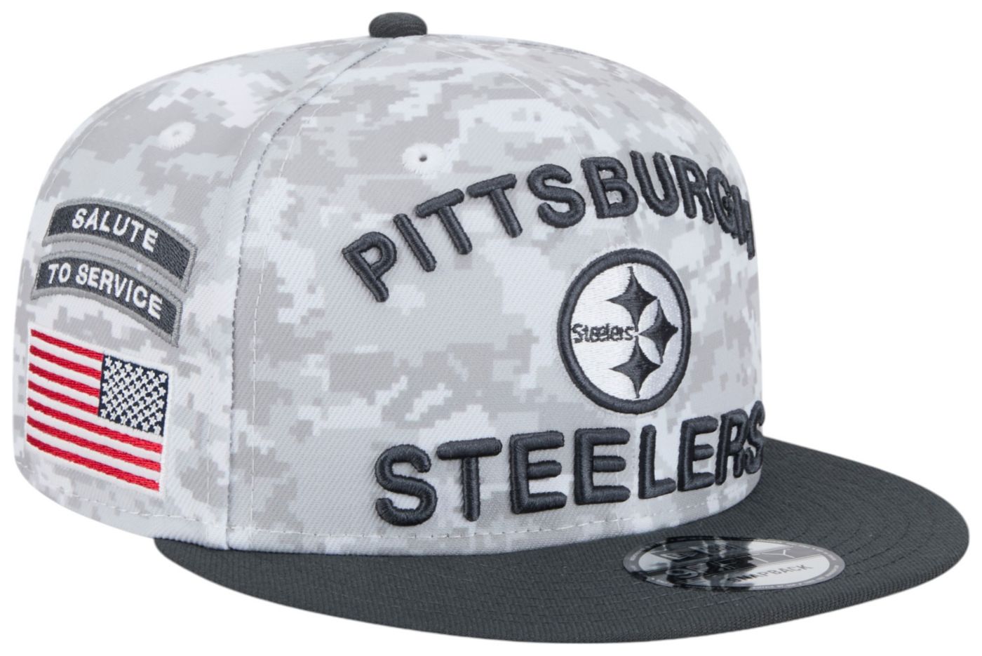 New Era Adult Pittsburgh Steelers Salute to Service 2024 Arctic Camo 9Fifty Adjustable Hat Dick s Sporting Goods