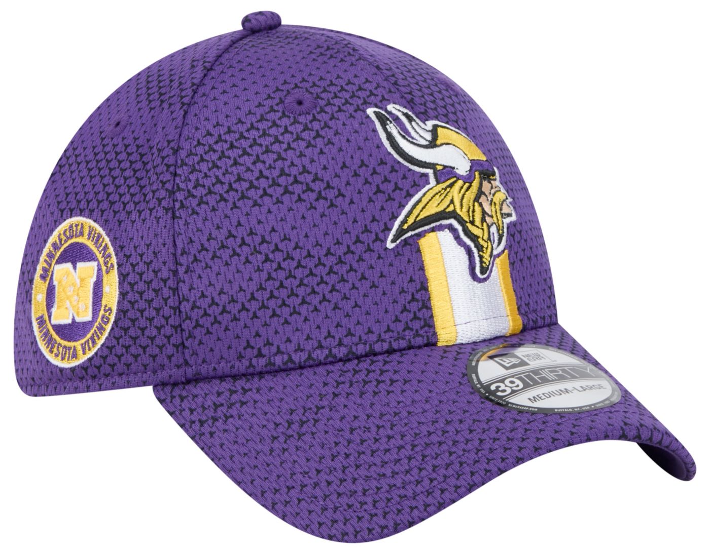 New Era Men s Minnesota Vikings Sideline 39Thirty Stretch Fit Hat Dick s Sporting Goods