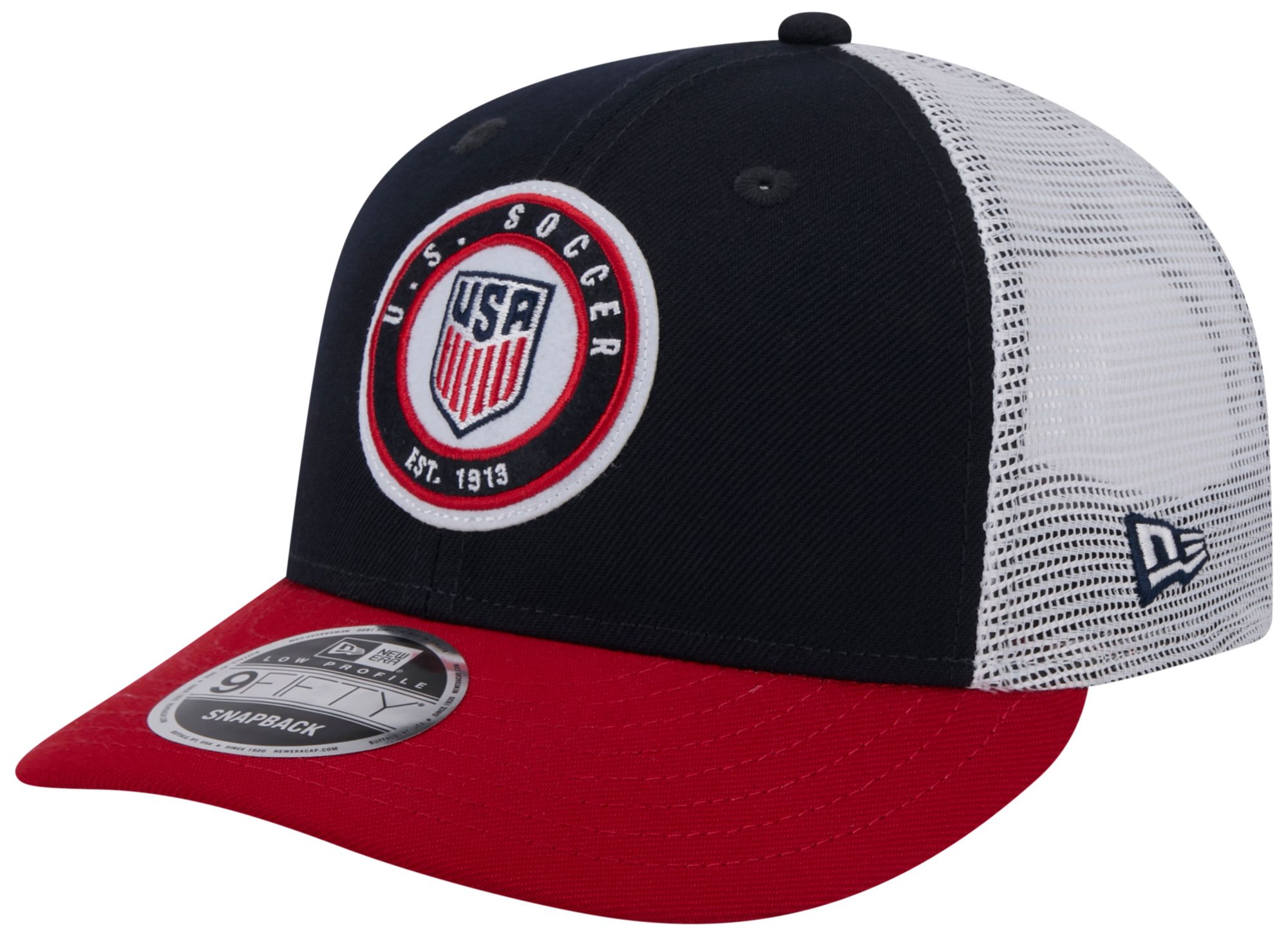 New Era Adult USMNT 2023 9Fifty Throwback Navy Trucker Hat product image