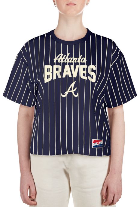 New Era Women's Atlanta Braves Throwback Navy T-Shirt product image