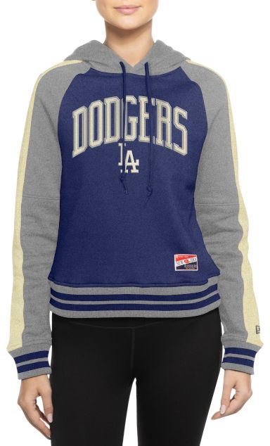 New Era Women's Los Angeles Dodgers Throwback Blue Pullover Hoodie product image